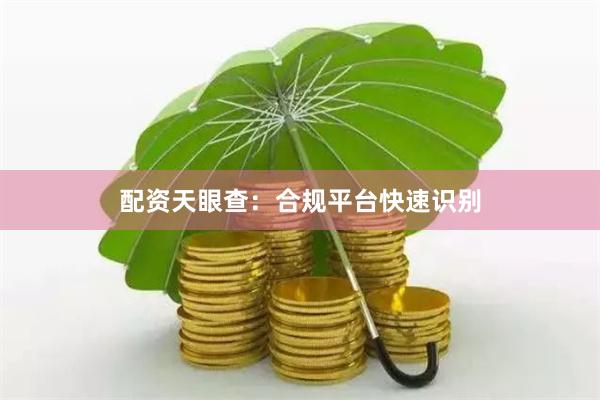 配资天眼查：合规平台快速识别